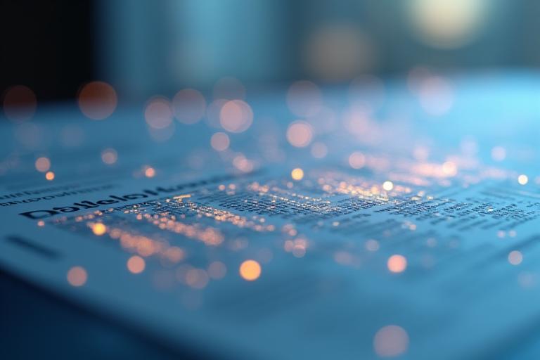 Illustration abstraite de documents légaux et de transparence